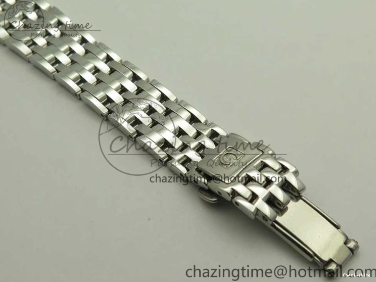 0105 TopPick De Ville Prestige Ladies 32.7mm SS MKF 1:1 Best Edition Blue Dial Diamonds Markers on SS Bracelet MIYOTA 7972